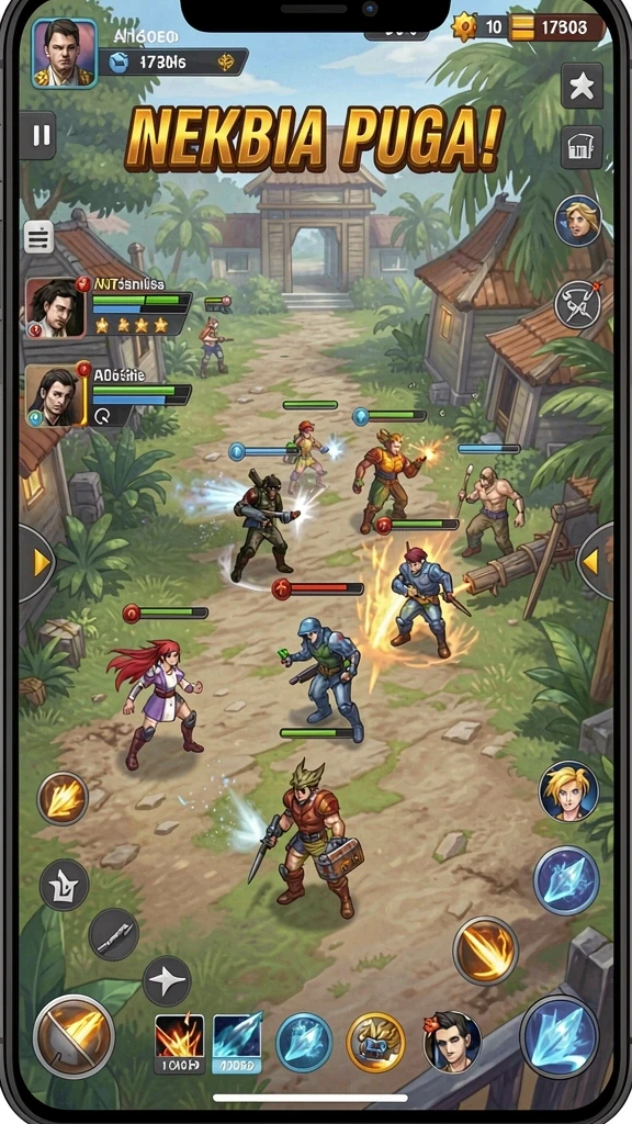 sm605 - Screenshots dari berbagai level menantang yang harus dilalui.